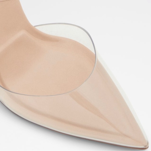 Transparent Aldo pyramid nude/ beige high heels - Picture 4 of 6